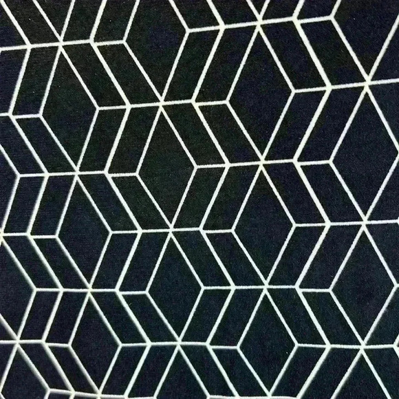 41 Hawthorn Dress Navy Women’s 1X Faux Wrap Midi Geometric Design - Picture 4 of 9